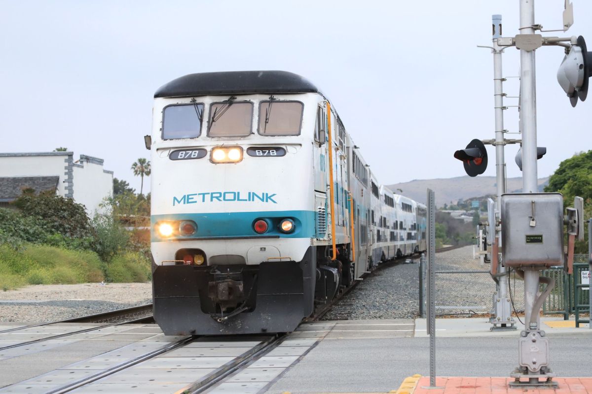 A Metrolink train.