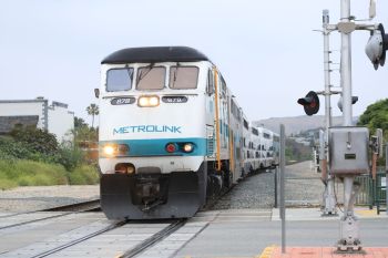 A Metrolink train.