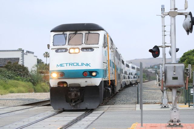 A Metrolink train.