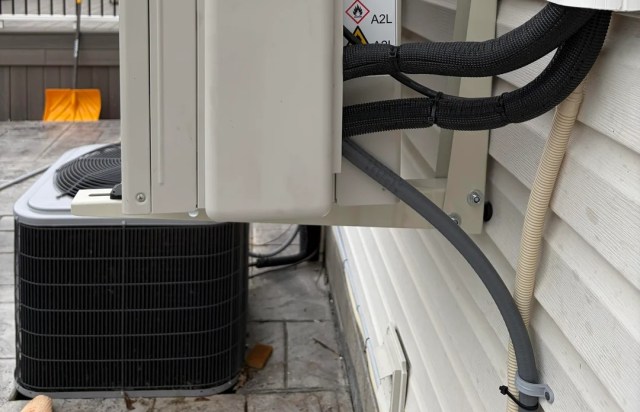 Part of a mini split unit.
