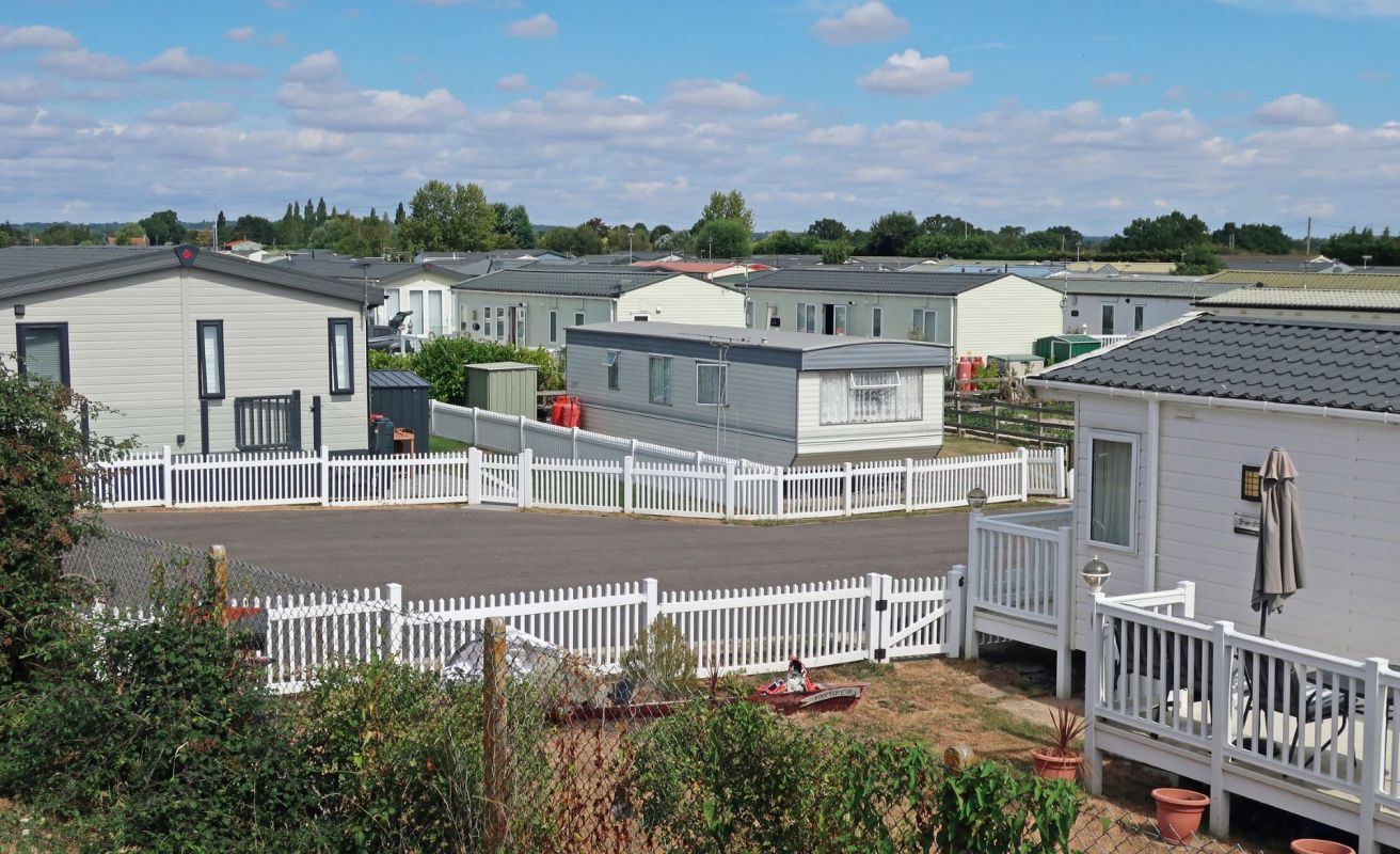 A mobile home park.