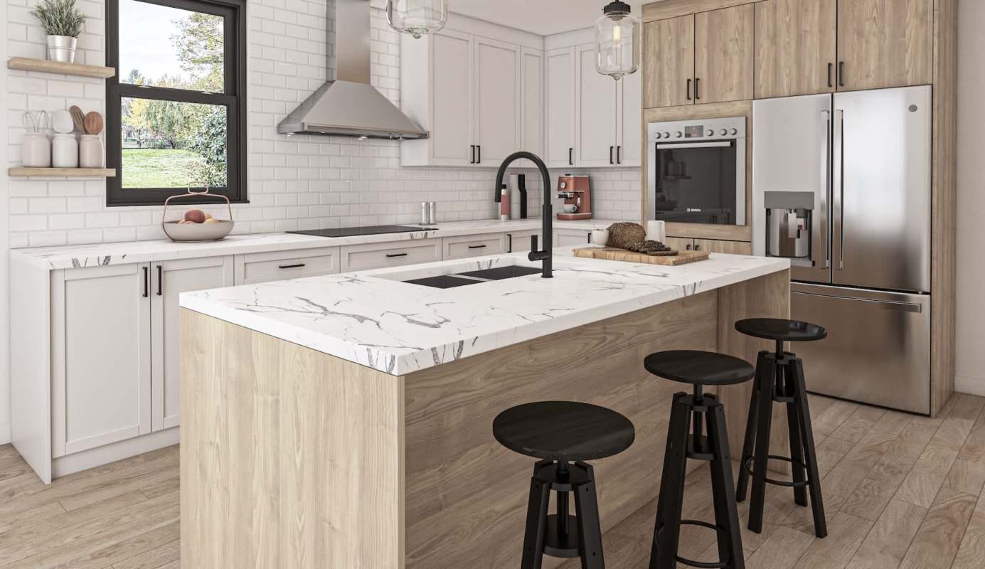 A kitchen.