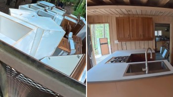 The finished kitchen.
