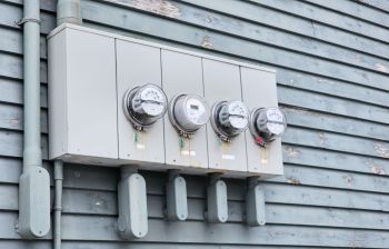Electric meters.