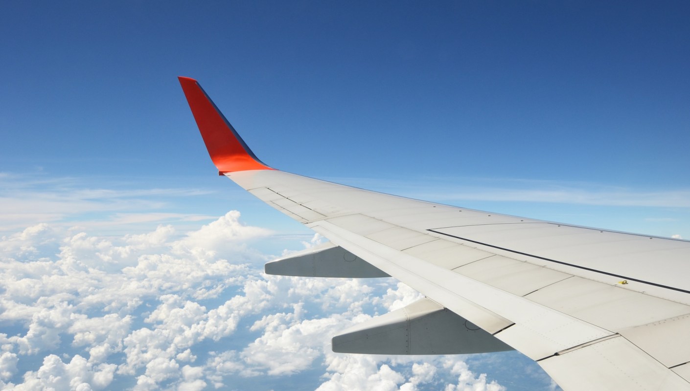 An airplane wing.