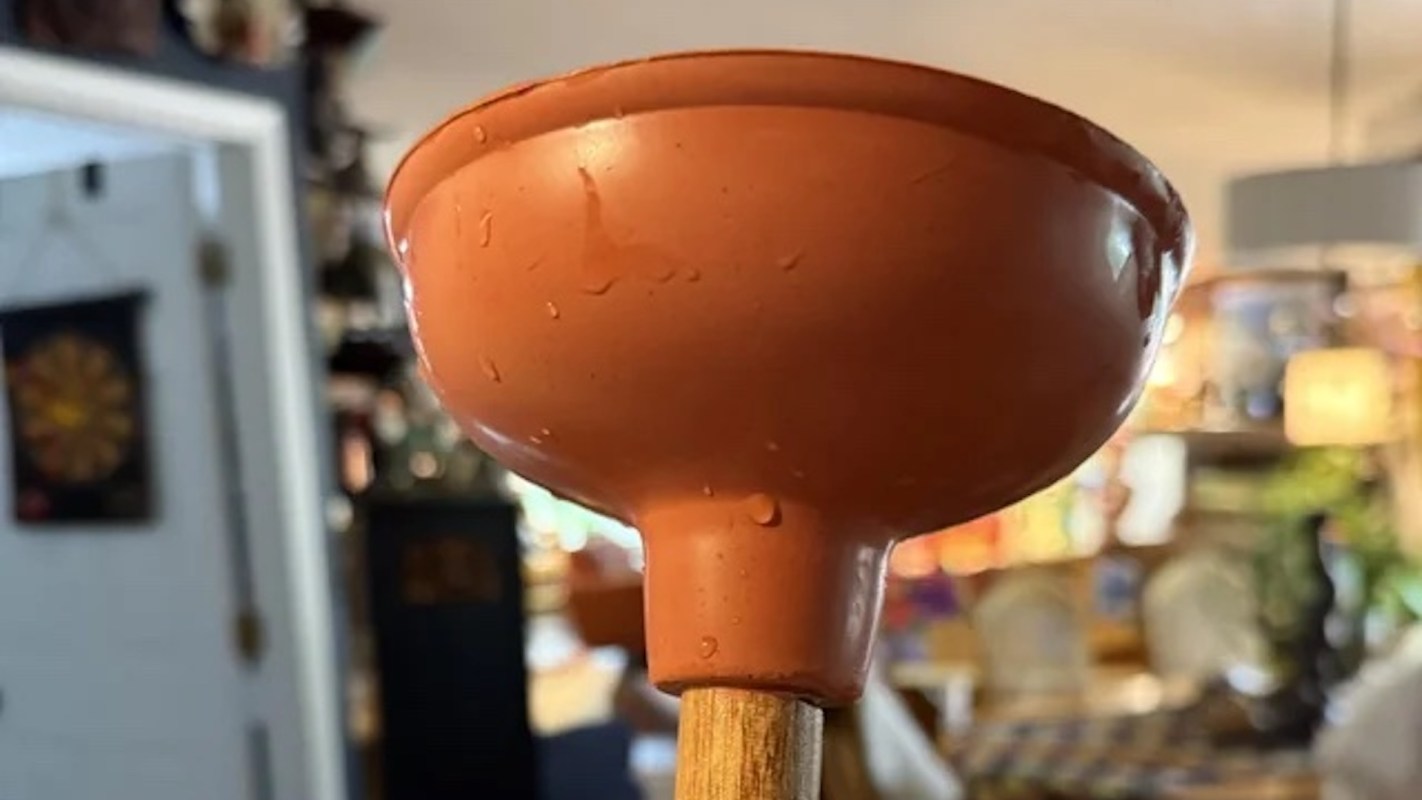 A plunger.