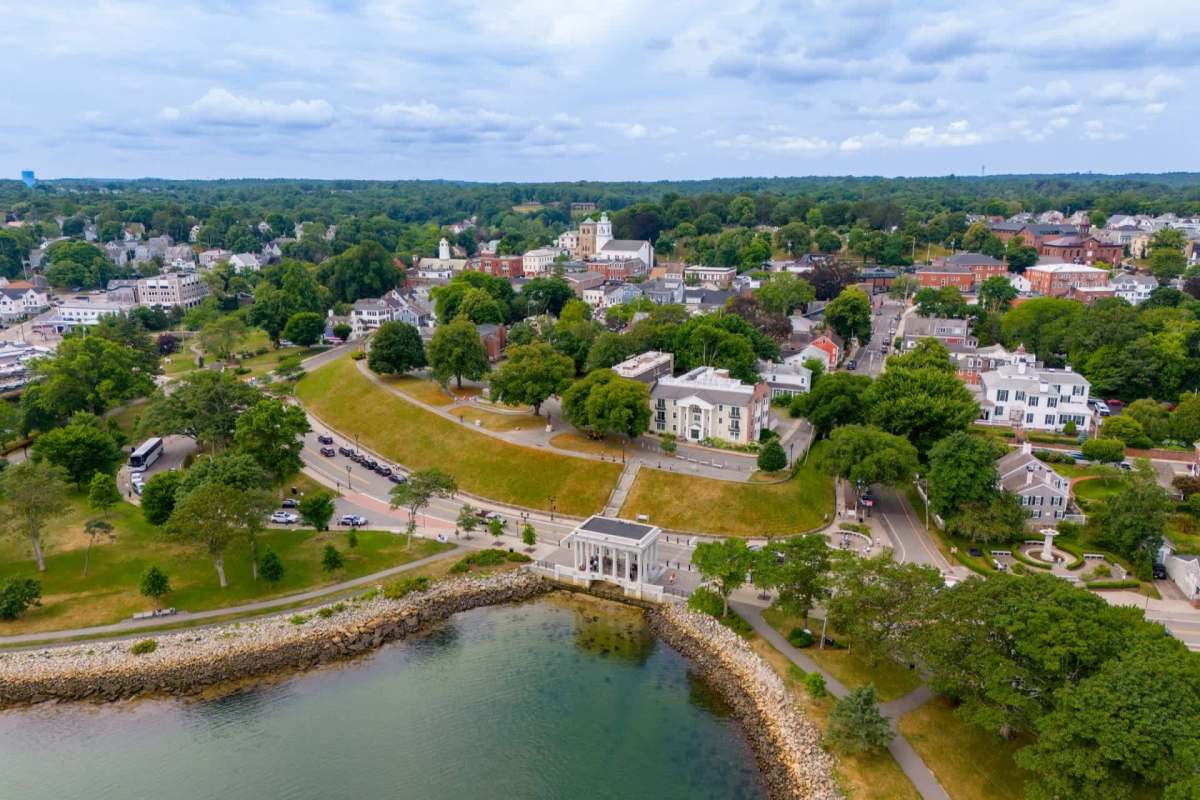 The Plymouth, Massachusetts, waterfront.