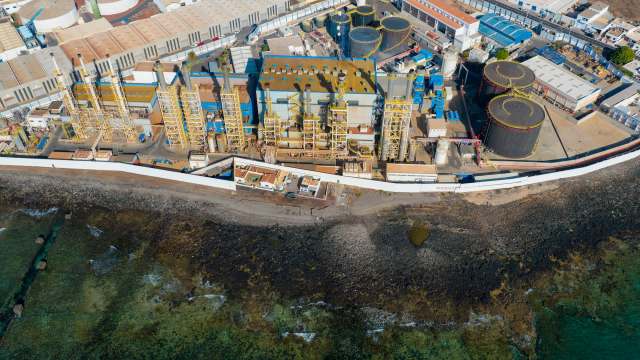 A water processing facility.