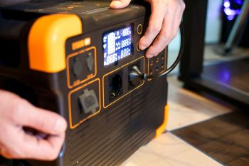A portable power station.