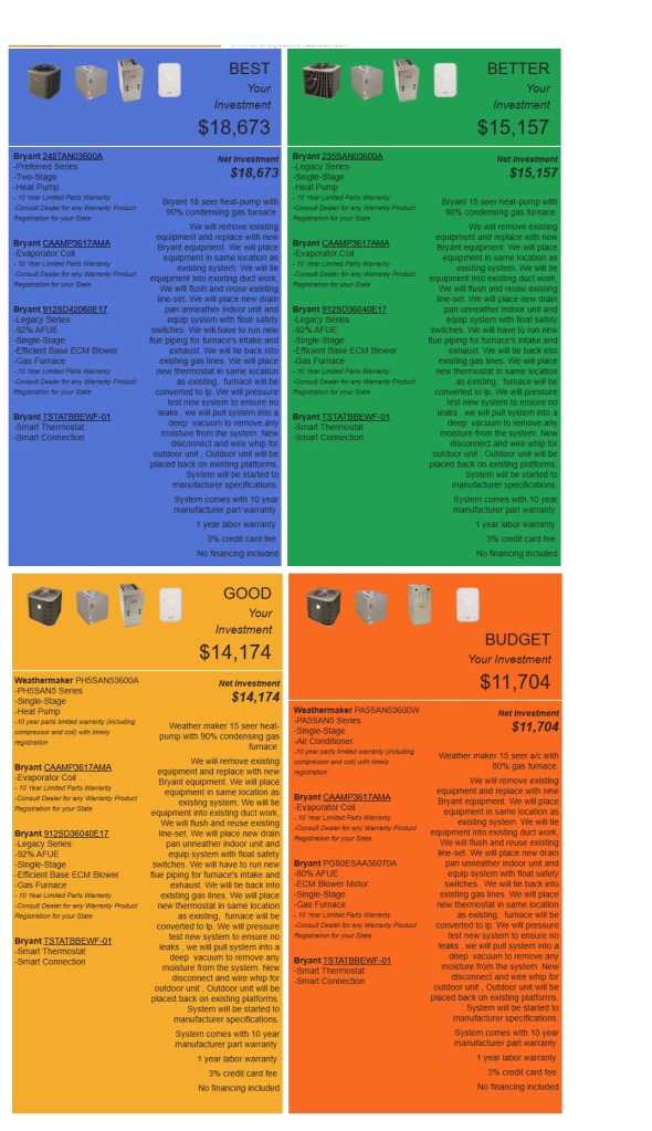 More price comparisons.