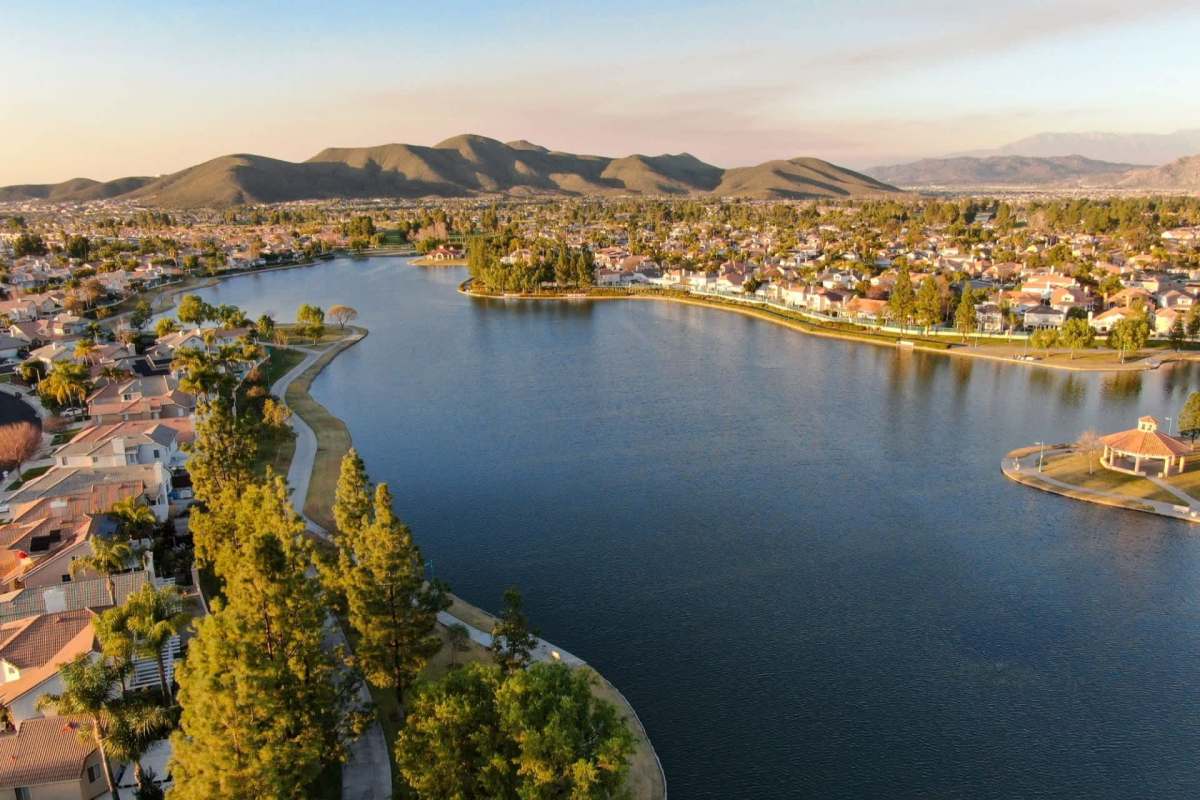 Menifee Lake in Riverside County.
