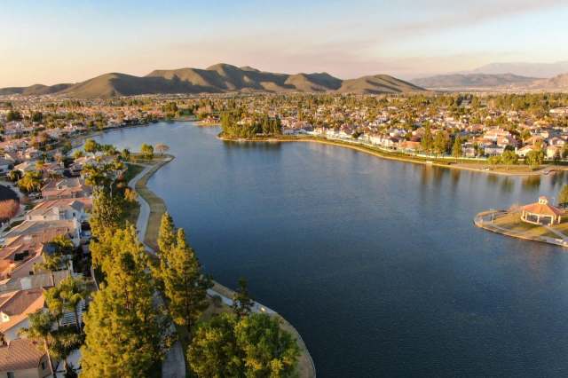 Menifee Lake in Riverside County.