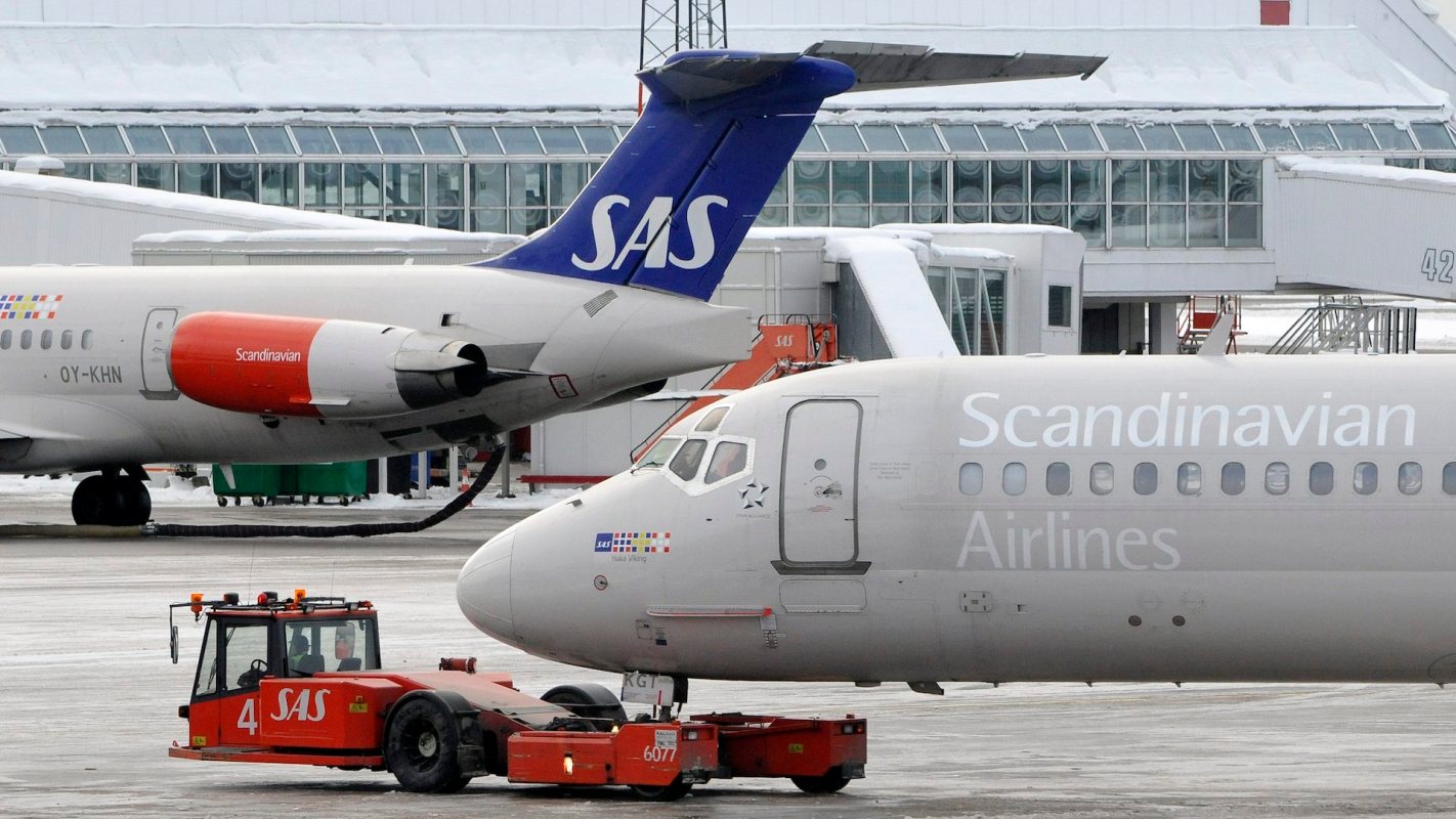 Two airplanes.