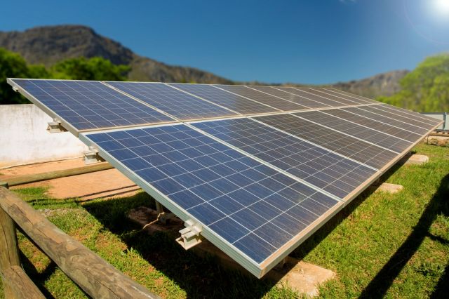 Solar panels.