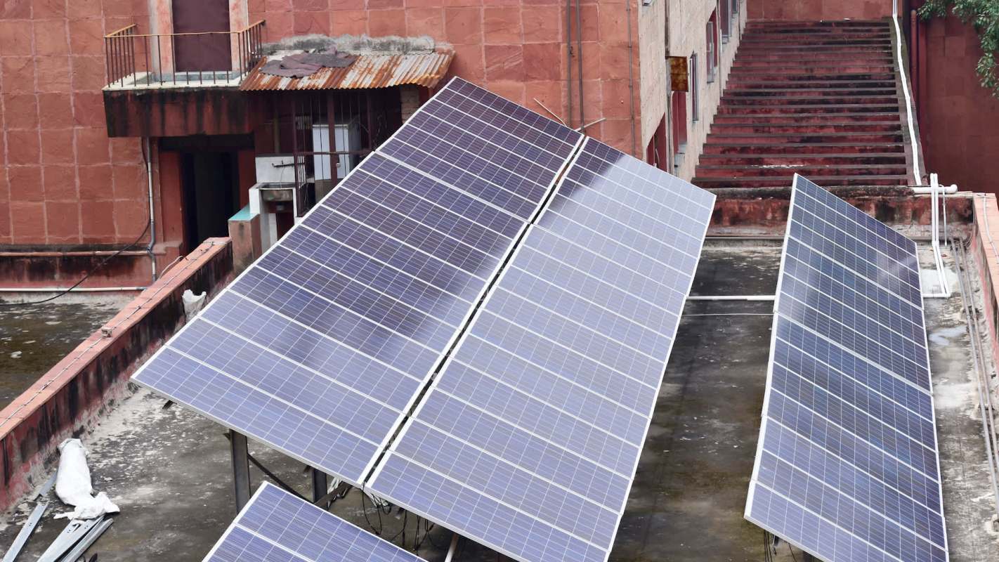 Solar panels.