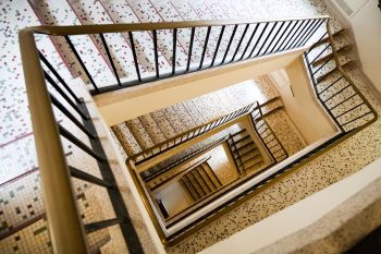 A stairwell.