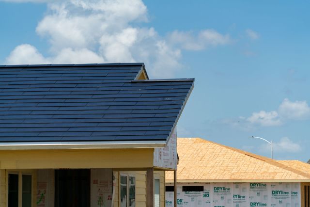 Tesla Solar Roof tiles.