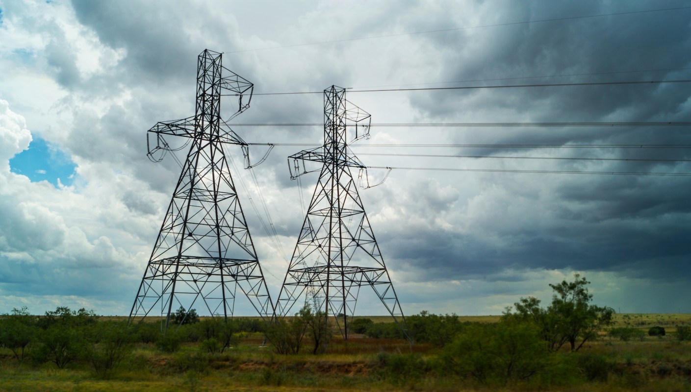 Two power lines.