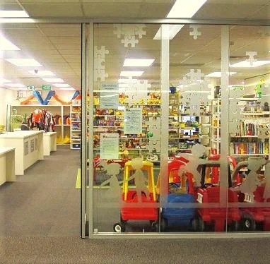 A toy library.