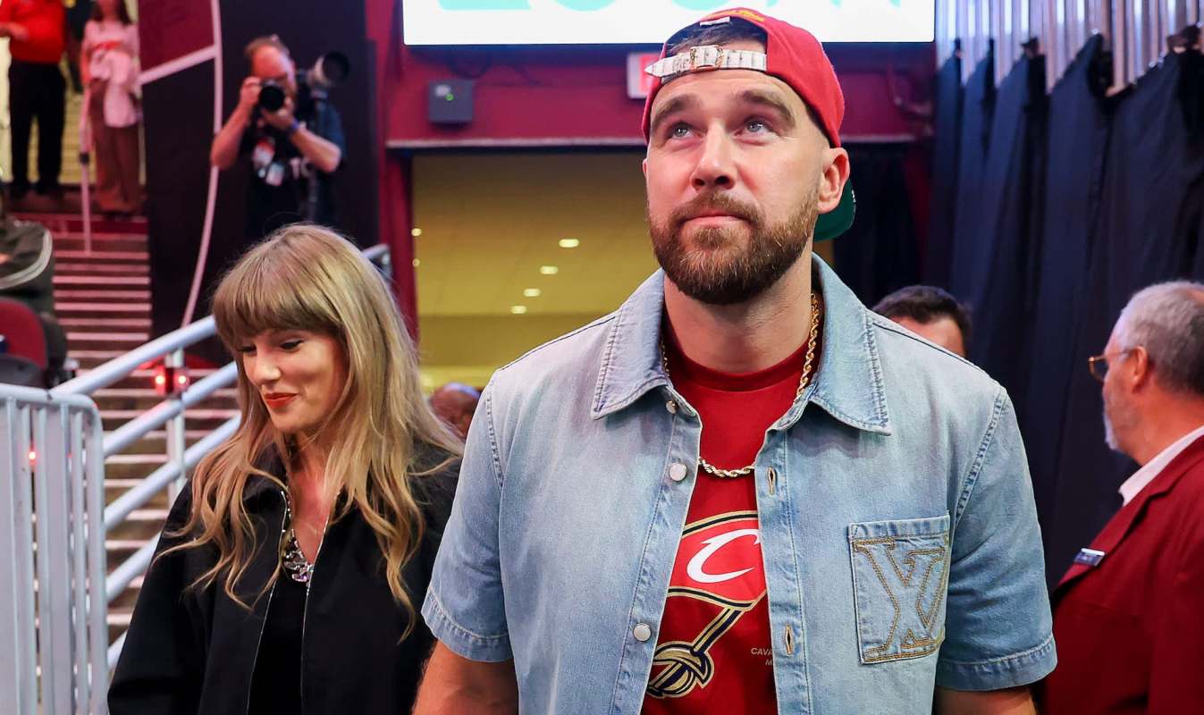 Taylor Swift and Travis Kelce.