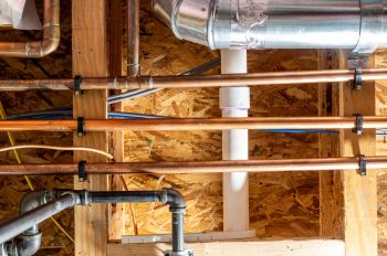 Utility pipes.