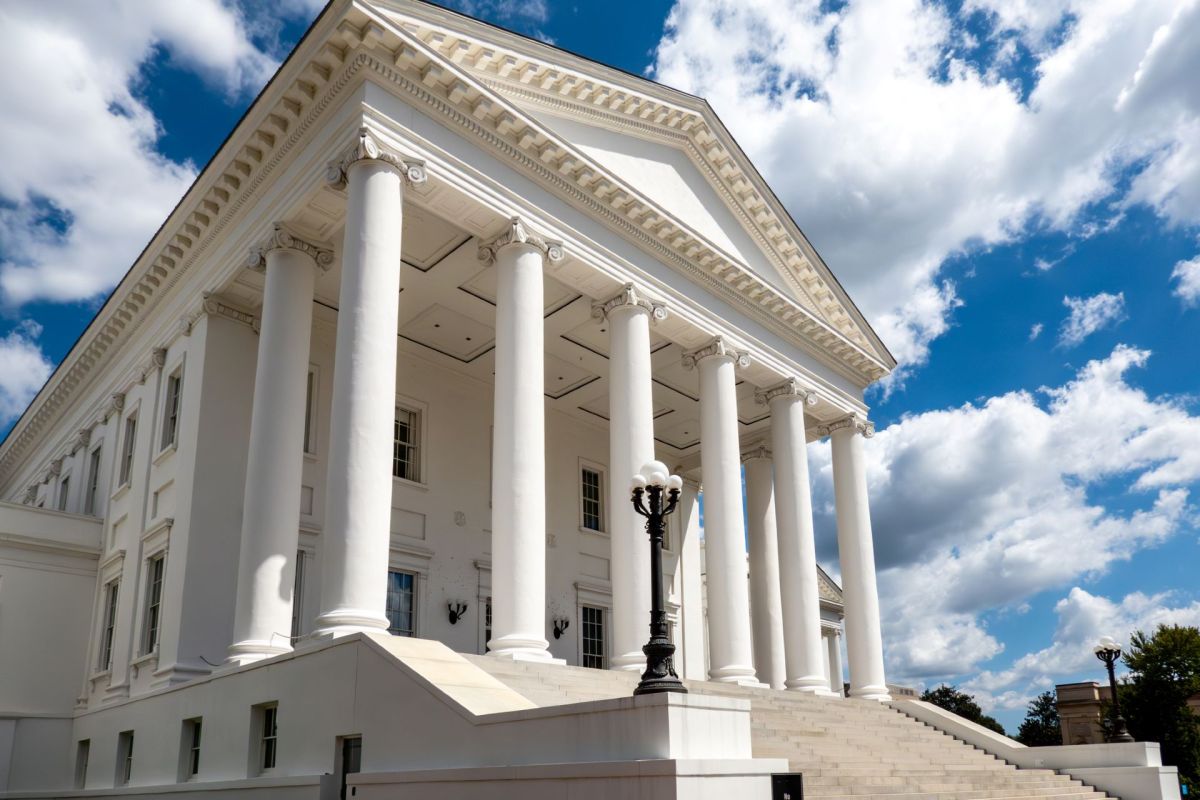 The Virginia State Capitol building.