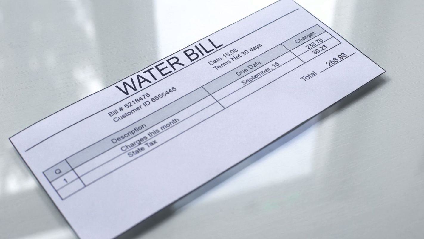 A water bill.