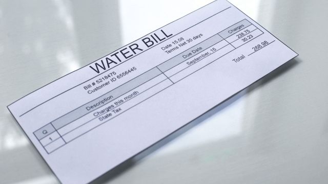 A water bill.