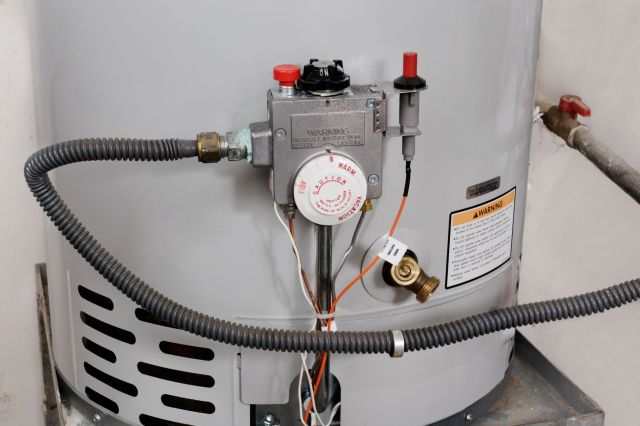 A water heater.