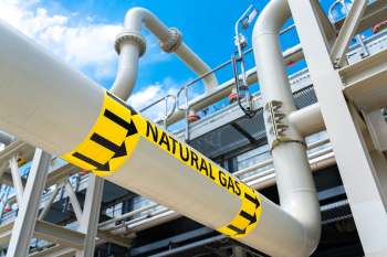 A natural gas pipeline.